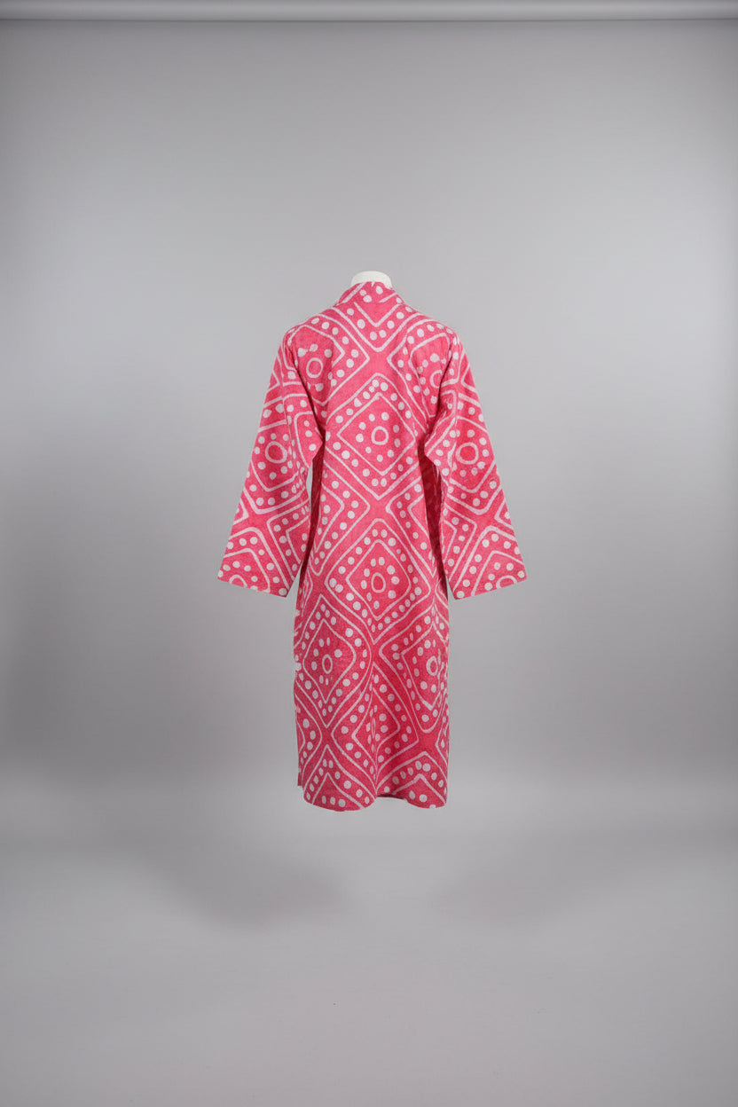Pink Paradise larger print kimono