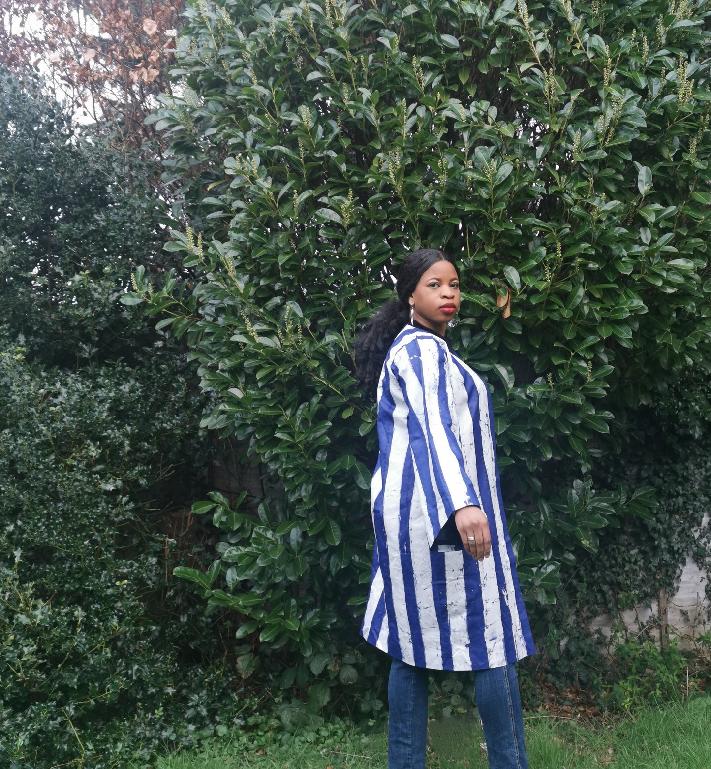 Stripe kimono